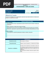 Profesiograma Y Perfil de Cargo