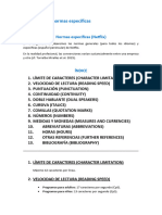 Normas Específicas de La Subtitulación