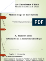 Méthodologie de La Recherche Cours - Complet Mai 2024