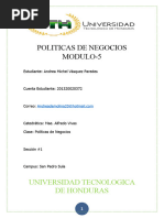 TAREA M-5 Politicas de Negocios