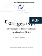 Corrigés Types TP EEA