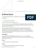 IE Driver Server - Selenium