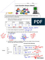 Stats Medic - Displaying Categorical Data Answer Key