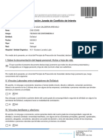 Declaración Jurada de Conflicto de Intereses para Funcionarios, Servidores, Locadores y Practicantes - EsSalud