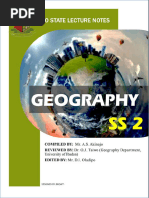 Ss 2 Subject Notes On Geography 1