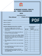 Hillside Naalya P.5 MTC Mid Term One