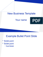 New Business Template: Your Name