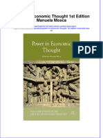 Power in Economic Thought 1st Edition Manuela Mosca Full Chapter Instant Download