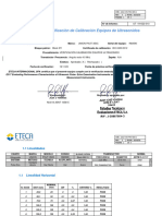 Informe de Verificacion de Equipo de Ultrasonido - UNION PXUT-350C