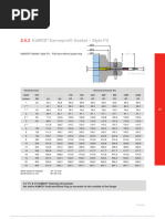 2.4.3 KaMOS® Kammprofil Gasket - Style FU Dimension For All Available Size