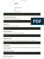 Python CheatSheet