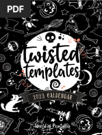 Twisted Templates 2023 Calendar