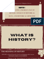 1 Meanings and Relevance of History