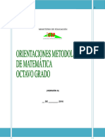 Orientaciones Metodológicas de Matemática en La Enseñanza Media