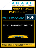 English Paragraph