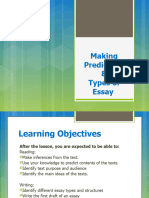 Making Prediction Types of Writing (UPDATED)