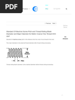 Thread Rolling Blank Diameter