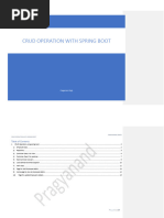 CRUD Operation Using Spring Boot