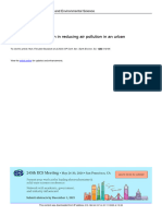 The Effect of Vegetation in Reducing Air Pollution