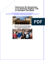 Full Download Irony of Democracy An Uncommon Introduction To American Politics 17th Edition Schubert Test Bank All Chapter 2024 PDF