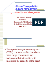 CE 4255 - Transportation Planning and Management Lec8 Transportation System Management