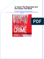 White Collar Crime The Essentials 2nd Edition Payne Test Bank All Chapters