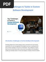 Top 7 Challenges To Tackle in Custom Software Development