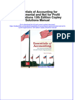 Full Download Essentials of Accounting For Governmental and Not For Profit Organizations 13th Edition Copley Solutions Manual All Chapter 2024 PDF