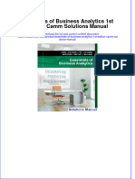 Full Download Essentials of Business Analytics 1st Edition Camm Solutions Manual All Chapter 2024 PDF