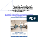 Solution Manual For Foundations of Operations Management Canadian 4th Edition by Ritzman Krajewski Malhotra and Klassen ISBN 0133251667 9780133251661