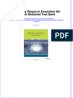 Marketing Research Essentials 9th Edition McDaniel Test Bank All Chapters