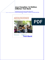 Full Download Adolescence Canadian 1st Edition McMahan Test Bank All Chapter 2024 PDF