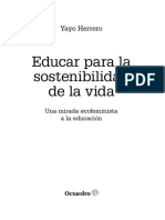 Yayo Herrero 2023 Educar para La Sostenibilidad de La Vida