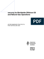 API 70I Security For Worldwide Offshore Oil and Natural Gas Operations - FIRST EDITION, MAY 2004 (RP)