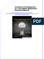 Full Download Microeconomics A Contemporary Introduction 11th Edition McEachern Solutions Manual All Chapter 2024 PDF