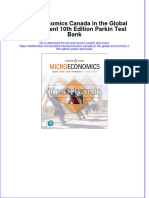 Microeconomics Canada in The Global Environment 10th Edition Parkin Test Bank All Chapters