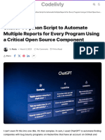 ChatGPT Python Script To Automate Multiple Reports For Every Pro