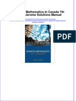 Business Mathematics in Canada 7th Edition Jerome Solutions Manual All Chapters