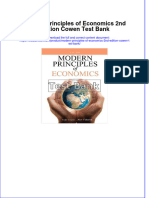 Modern Principles of Economics 2nd Edition Cowen Test Bank All Chapters