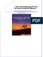 Psychology and The Challenges of Life 13th Edition Nevid Solutions Manual All Chapters