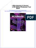 Nesters Microbiology A Human Perspective 9th Edition Anderson Test Bank All Chapters