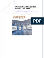 Financial Accounting 11th Edition Albrecht Test Bank All Chapters