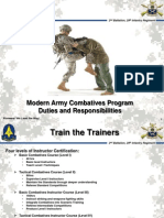 Modern Army Combat Ives Program Duties and Responsibilities