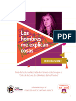 Guia de Lectura de "Los Hombres Me Explican Cosas" de Rebecca Solnit