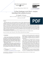 Optimal Design of A Type 3 Hydrogen Vessel Part I-Analytic Modelling of The Cylindrical Section