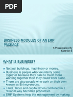 Business Modules of An ERP Package Kar