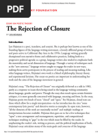 The Rejection of Closure by Lyn Hejinian - Poetry Foundation