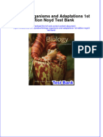 Full Download Biology Organisms and Adaptations 1st Edition Noyd Test Bank All Chapter 2024 PDF