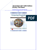 Full Download Computing Essentials 2017 26th Edition OLeary Test Bank All Chapter 2024 PDF