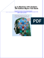 Psychology in Modules With Updates On DSM 5 10th Edition Myers Test Bank All Chapters